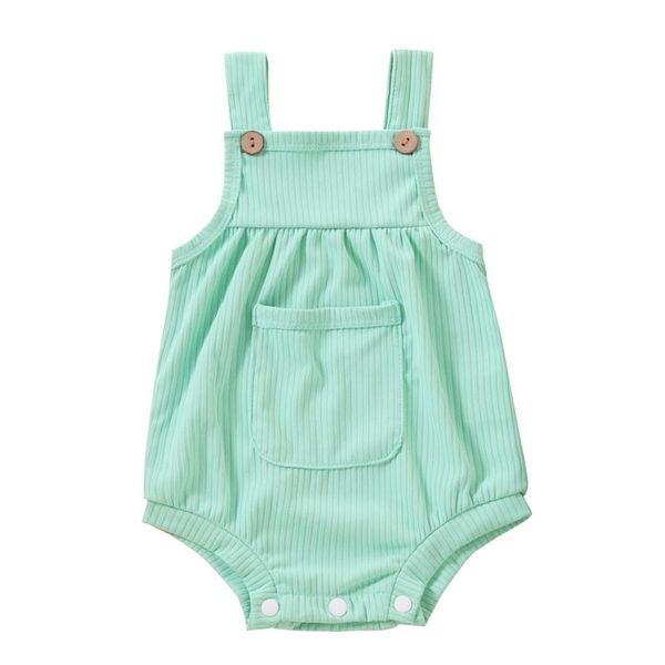 born infant baby boys girls ribbed solid pocket bodysuit suspender romper summer striped casual sleeveless button jumpsuit rompers, Blue
born infant baby boys girls ribbed solid pocket bodysuit suspender romper summer striped casual sleeveless button jumpsuit rompers, Blue