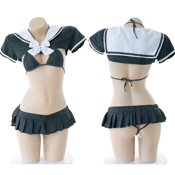 school girls cosplay bikini women' lingerie student outfit 3pcs set bra & panties & smock set bikini grey maid costume, Red;black
school girls cosplay bikini women' lingerie student outfit 3pcs set bra & panties & smock set bikini grey maid costume, Red;black