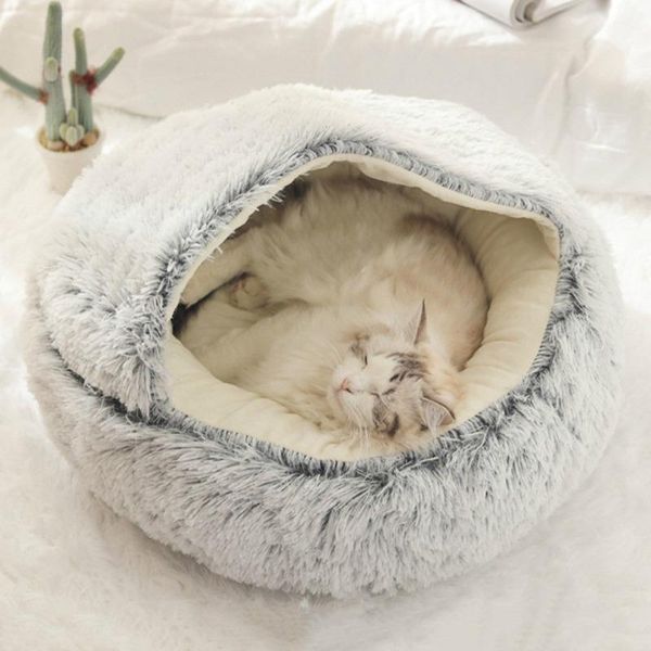 pet dog cat round long plush bed semi-enclosed nest for deep sleep comfort cats little mat basket soft kennel beds & furniture
pet dog cat round long plush bed semi-enclosed nest for deep sleep comfort cats little mat basket soft kennel beds & furniture