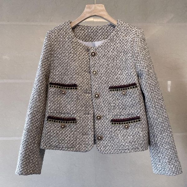 women's jackets luxury office plaid tweed women coat o-neck long sleeve vintage harajuku woolen outwear elegant retro lady k3334, Black;brown
women's jackets luxury office plaid tweed women coat o-neck long sleeve vintage harajuku woolen outwear elegant retro lady k3334, Black;brown