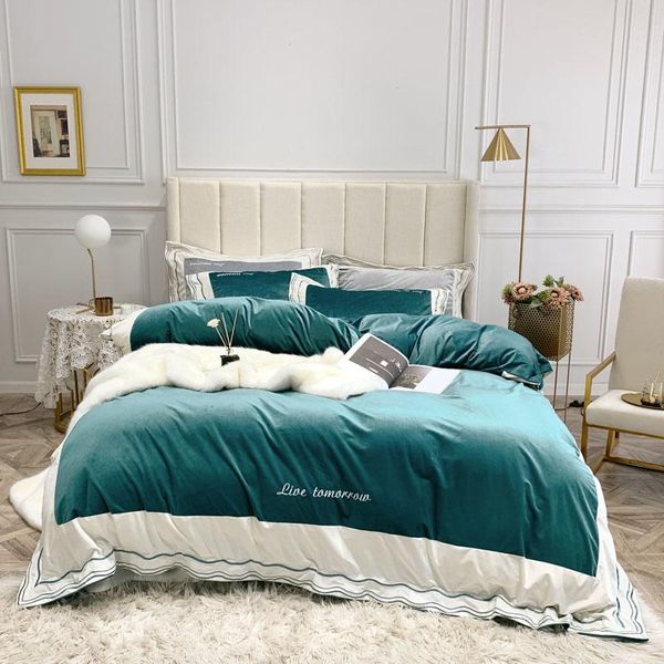 bedding sets nordic home textiles simple light luxury quilt cover sheet pillowcase pure color polyester double bed four-piece set
bedding sets nordic home textiles simple light luxury quilt cover sheet pillowcase pure color polyester double bed four-piece set
