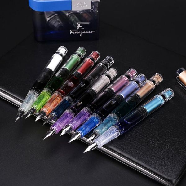 fountain pens penbbs 494 transparent piston pen clear ink gift f nib fountain-pen box school office business supplies stationery 
fountain pens penbbs 494 transparent piston pen clear ink gift f nib fountain-pen box school office business supplies stationery