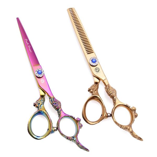 hair scissors professional barber kit 6" 5.5" japan 440c purple dragon cutting set salon haircut thinning shears add case 9004#
hair scissors professional barber kit 6" 5.5" japan 440c purple dragon cutting set salon haircut thinning shears add case 9004#