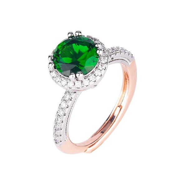 cluster rings women's 925 silver emerald plated rose gold two-tone open ring engagement wedding gift jewelry wholesale, Golden;silver
cluster rings women's 925 silver emerald plated rose gold two-tone open ring engagement wedding gift jewelry wholesale, Golden;silver
