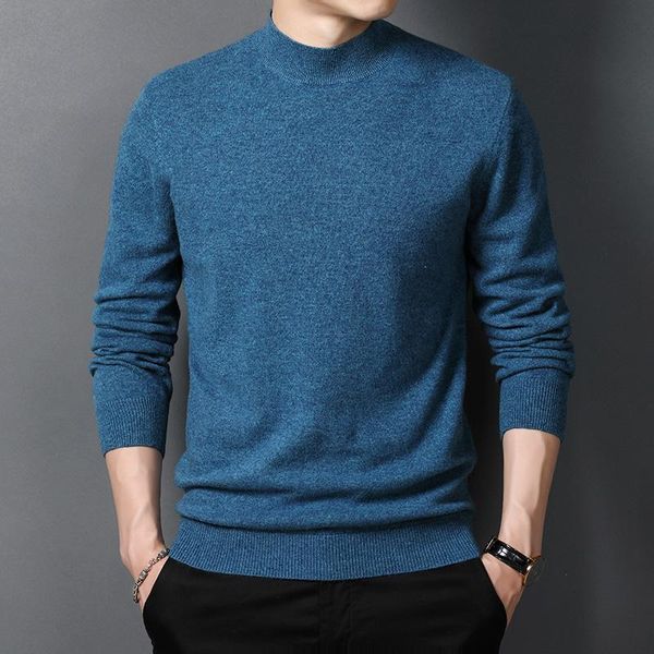 men's sweaters men 100% merino wool half turtleneck sweater 2021 autumn winter cashmere knit warm jumpers 9colors long sleeve pullovers, White;black 
men's sweaters men 100% merino wool half turtleneck sweater 2021 autumn winter cashmere knit warm jumpers 9colors long sleeve pullovers, White;black