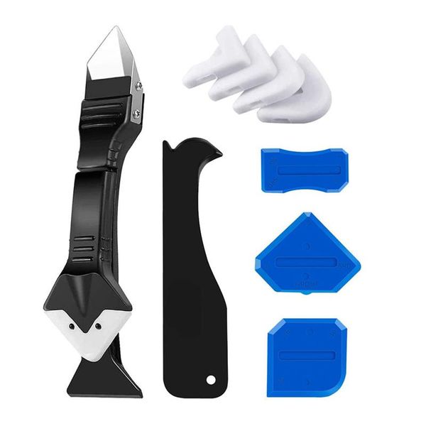 professional hand tool sets 10pc set of three-in-one shoveling device silicone squeegee angle beautiful seam shovel glue scraper blade
professional hand tool sets 10pc set of three-in-one shoveling device silicone squeegee angle beautiful seam shovel glue scraper blade