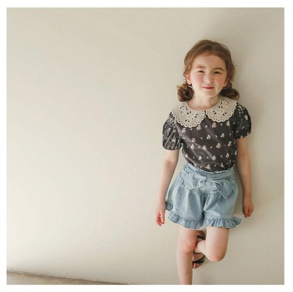 jeans summer baby girl pants cotton quality thin denim trousers sweet big bowknot ruffle edge girls shorts, Blue
jeans summer baby girl pants cotton quality thin denim trousers sweet big bowknot ruffle edge girls shorts, Blue