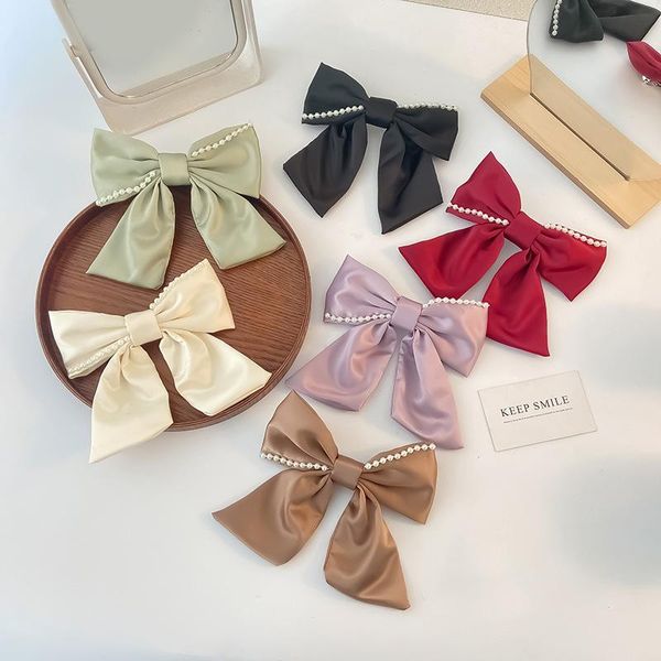 hair accessories ruoshui woman solid silk pearl bowknot hairpins women clips ladies hairgrip barrettes ornaments headwear, Slivery;white
hair accessories ruoshui woman solid silk pearl bowknot hairpins women clips ladies hairgrip barrettes ornaments headwear, Slivery;white
