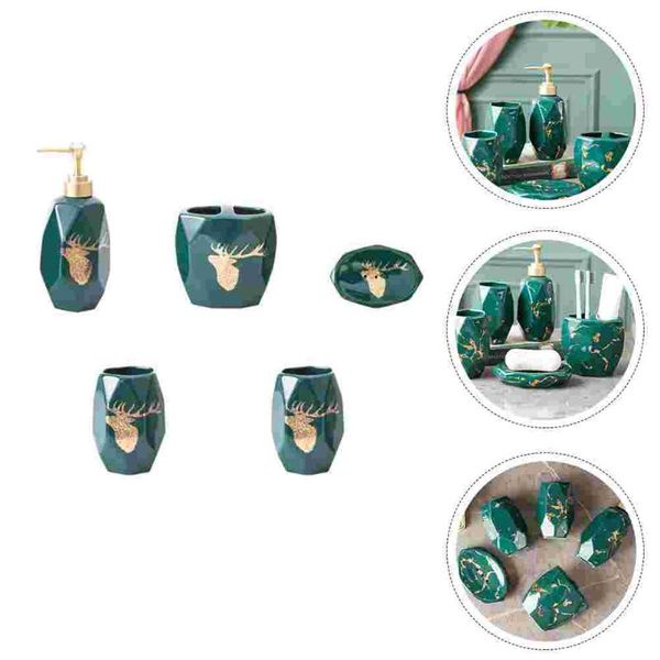 bath accessory set 1 ceramic bathroom used tools soap dish toothbrush holder cup lotion bottle
bath accessory set 1 ceramic bathroom used tools soap dish toothbrush holder cup lotion bottle