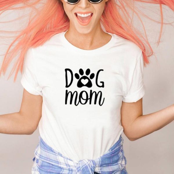 women's t-shirt kawaii dog mom women summer classic shirt tumblr crewneck short sleeve tee tshirts camisetas femme, White
women's t-shirt kawaii dog mom women summer classic shirt tumblr crewneck short sleeve tee tshirts camisetas femme, White