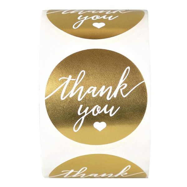 1.5 inch gold round thank you stickers seal labels waterproof stationery sticker handmade gifts card business packaging gift wrap
1.5 inch gold round thank you stickers seal labels waterproof stationery sticker handmade gifts card business packaging gift wrap