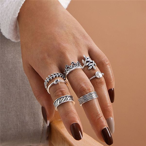 designer rings letapi silver color leaf crown for women antique punk knuckle midi set vintage anillos jewelry accessories, Golden;silver
designer rings letapi silver color leaf crown for women antique punk knuckle midi set vintage anillos jewelry accessories, Golden;silver