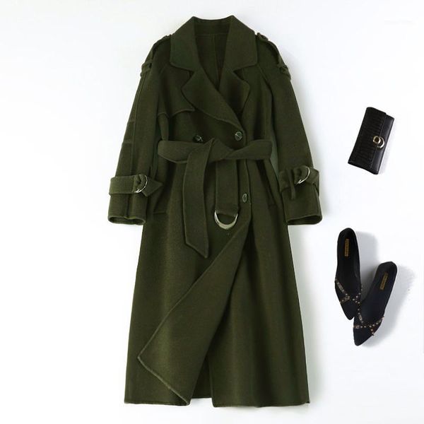 women's wool & blends 2021 spring the double-sided cashmere coat whom zhuang long suit collar fashion han edition cultivate morality, Black
women's wool & blends 2021 spring the double-sided cashmere coat whom zhuang long suit collar fashion han edition cultivate morality, Black