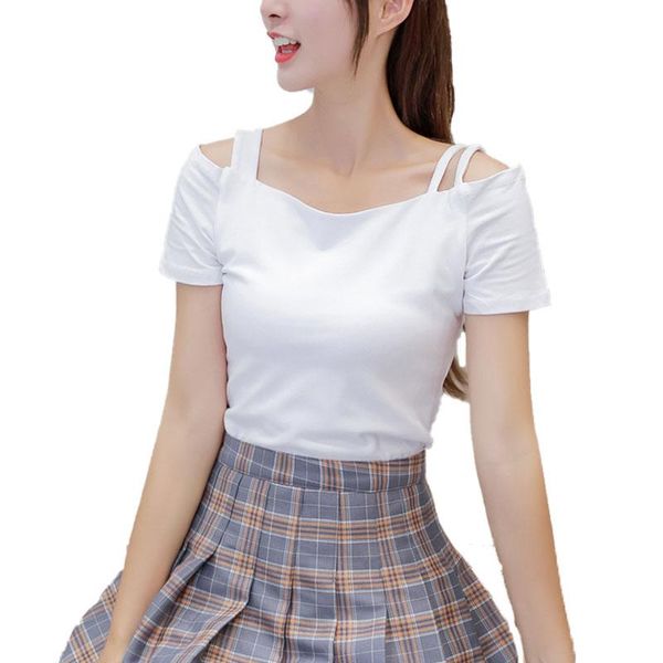 women's t-shirt volocean 2021 summer woman ins t shirt slim t-shirts for women female solid casual slash neck k tee, White
women's t-shirt volocean 2021 summer woman ins t shirt slim t-shirts for women female solid casual slash neck k tee, White