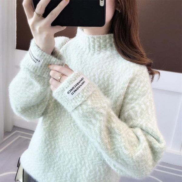 women's sweaters voociec pink sweater womens loose outer wear spring and autumn korean style long sleeve purple cutout women, White;black
women's sweaters voociec pink sweater womens loose outer wear spring and autumn korean style long sleeve purple cutout women, White;black