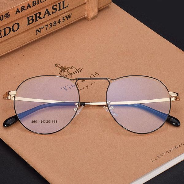 retro full frame glasses metal alloy men and women myopia prescription optical 860 fashion sunglasses frames, Black
retro full frame glasses metal alloy men and women myopia prescription optical 860 fashion sunglasses frames, Black