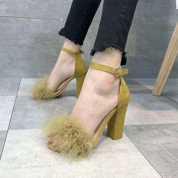 35-43 shoes woman 2021 large size word peep-toe sandals women's buckle thick high-heel monitor 8cm luxury, Black
35-43 shoes woman 2021 large size word peep-toe sandals women's buckle thick high-heel monitor 8cm luxury, Black