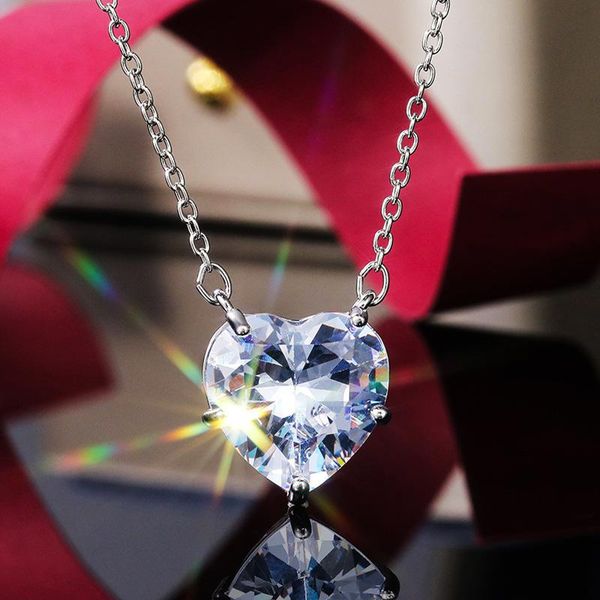 pendant necklaces trendy dazzling loveheart cubic zirconia women's necklace timeless styling statement for women anniversary gift jewel, Silver
pendant necklaces trendy dazzling loveheart cubic zirconia women's necklace timeless styling statement for women anniversary gift jewel, Silver