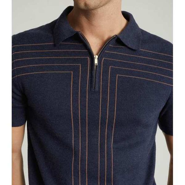 common pattern men's zipper polo t shirt comfortable breathable fashionable cool daily travel work party, White;black
common pattern men's zipper polo t shirt comfortable breathable fashionable cool daily travel work party, White;black
