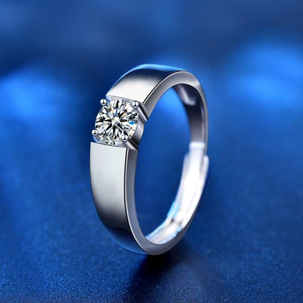 cluster rings moissanite ring 925 silver 50 points 3g white diamond adjustable opening men's wedding party 2021 trendy simple jewelry, Golden;silver
cluster rings moissanite ring 925 silver 50 points 3g white diamond adjustable opening men's wedding party 2021 trendy simple jewelry, Golden;silver