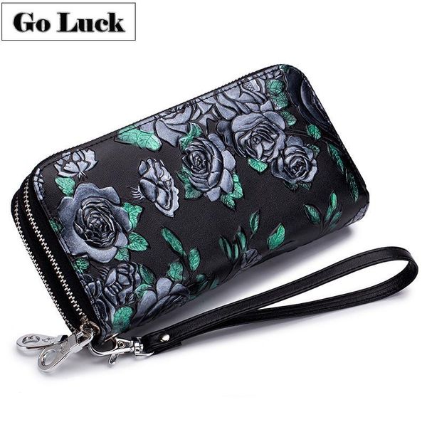 wallets go-luck brand genuine leather 3d floral rfid wristlet clutch wallet women double zipper round purse women's cell phone case bag, Red;black
wallets go-luck brand genuine leather 3d floral rfid wristlet clutch wallet women double zipper round purse women's cell phone case bag, Red;black