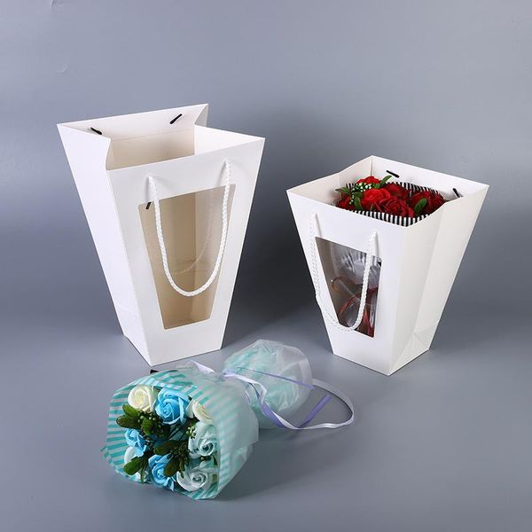 gift wrap flower paper trapezoid boxes clear window portable florist fresh carrier bag handmade bouquet basket wedding
gift wrap flower paper trapezoid boxes clear window portable florist fresh carrier bag handmade bouquet basket wedding