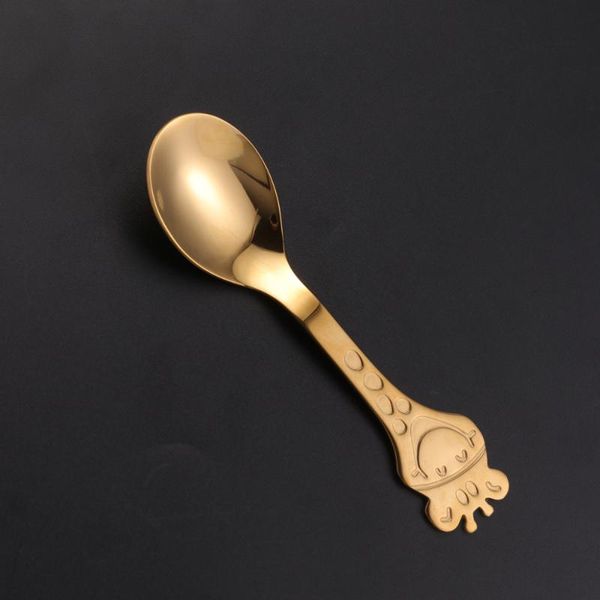 spoons baby cartoon giraffe stainless steel spoon polished soup dinner tableware (golden)
spoons baby cartoon giraffe stainless steel spoon polished soup dinner tableware (golden)