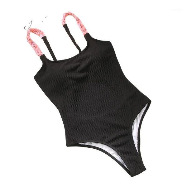 women's swimwear miyouj 2021 braided shoulder strap swimsuit beach elegant hollow out women multi-line fresh blue one piece suit, White;black
women's swimwear miyouj 2021 braided shoulder strap swimsuit beach elegant hollow out women multi-line fresh blue one piece suit, White;black