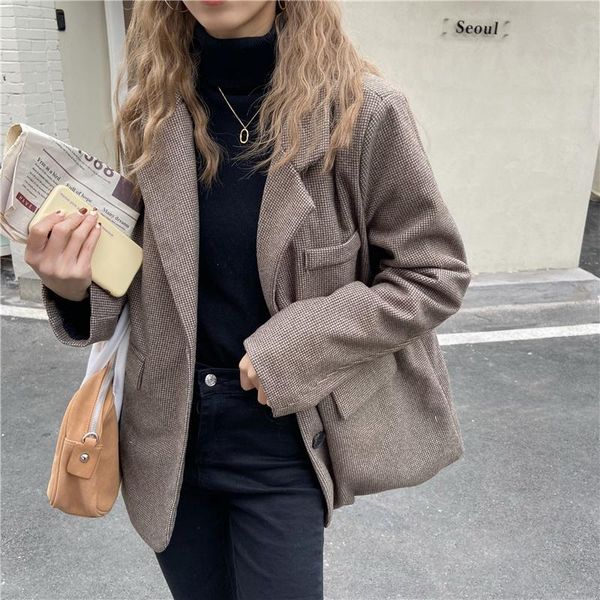 hzirip houndstooth stylish women arrival all match 2021 plaid office lady coats streetwear jackets blazers women's suits &, White;black
hzirip houndstooth stylish women arrival all match 2021 plaid office lady coats streetwear jackets blazers women's suits &, White;black