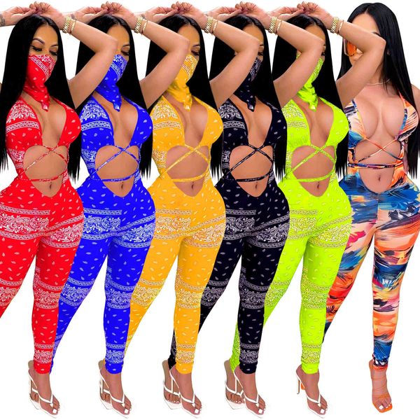 & rompers women's floral print wrap club jumpsuits halter straps catsuits stretchy playsuits cropped hollow with face masks blue green, Black;white
& rompers women's floral print wrap club jumpsuits halter straps catsuits stretchy playsuits cropped hollow with face masks blue green, Black;white