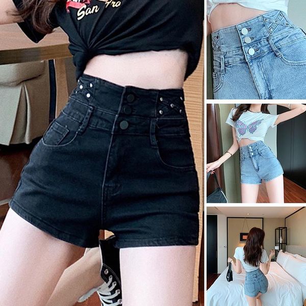 women summer style korean college students fashion jeans sweet design high waist denim shorts women's, Blue
women summer style korean college students fashion jeans sweet design high waist denim shorts women's, Blue