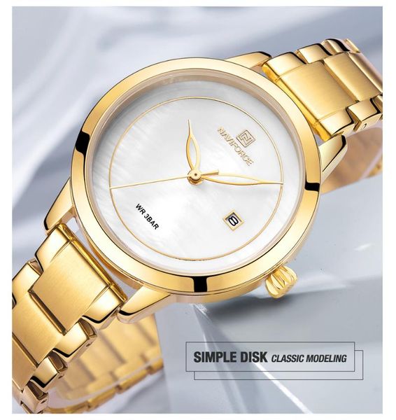 wristwatches naviforce fashion gold watches for women stainless steel quartz wrist watch ladies simple bracelet waterproof cloc, Slivery;brown
wristwatches naviforce fashion gold watches for women stainless steel quartz wrist watch ladies simple bracelet waterproof cloc, Slivery;brown