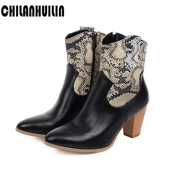 boots pu leather wedge high heel ankle autumn winter women pointed toe cowboy fashion western black big size
boots pu leather wedge high heel ankle autumn winter women pointed toe cowboy fashion western black big size