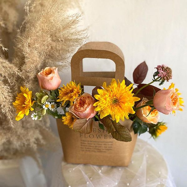 gift wrap 5pcs kraft paper flower tote bags diy wedding valentine's day packaging pouches party decor
gift wrap 5pcs kraft paper flower tote bags diy wedding valentine's day packaging pouches party decor