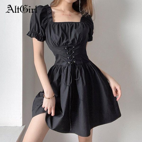 casual dresses altgirl dark elegant black dress women vintage sweet kawaii puff sleeve square collar high waist bandage slim gothic party, Black;gray
casual dresses altgirl dark elegant black dress women vintage sweet kawaii puff sleeve square collar high waist bandage slim gothic party, Black;gray
