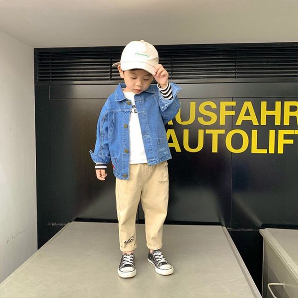 fall spring kids baby boys denim jacket fashion jeans coat solid pocket children coat boy clothes kids outerwear, Blue;gray
fall spring kids baby boys denim jacket fashion jeans coat solid pocket children coat boy clothes kids outerwear, Blue;gray