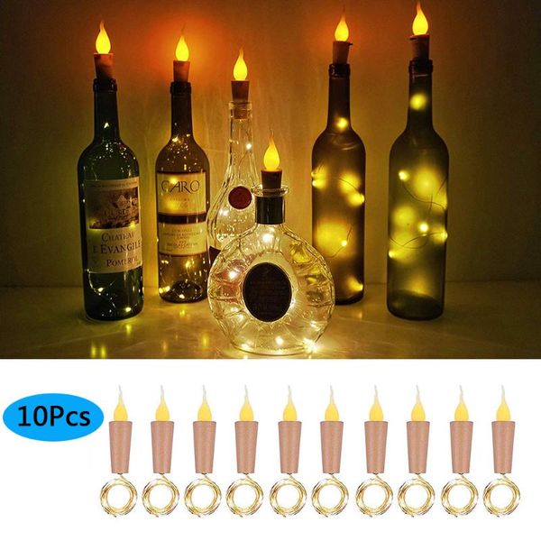 10pcs/lot wine bottle lights candle string 10/20 led cork shape copper wire for party christmas wedding strings
10pcs/lot wine bottle lights candle string 10/20 led cork shape copper wire for party christmas wedding strings