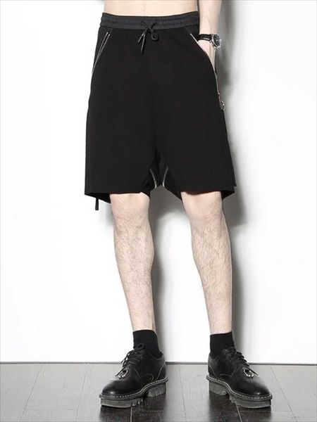 men's shorts large size black personality zipper hip-hop pants loose casual five-point harem fashion, White;black
men's shorts large size black personality zipper hip-hop pants loose casual five-point harem fashion, White;black