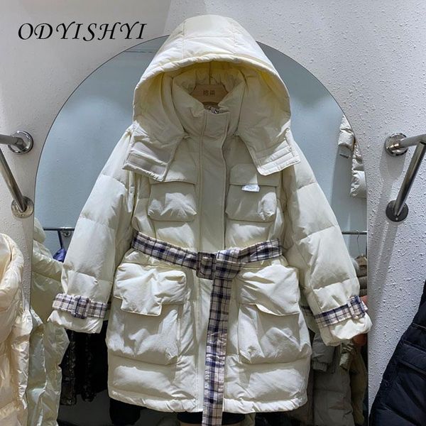 women's down & parkas puffer jacket women 2021 winter fashion slim waist removable hood white duck coat thick mid long overcoat female, Black
women's down & parkas puffer jacket women 2021 winter fashion slim waist removable hood white duck coat thick mid long overcoat female, Black