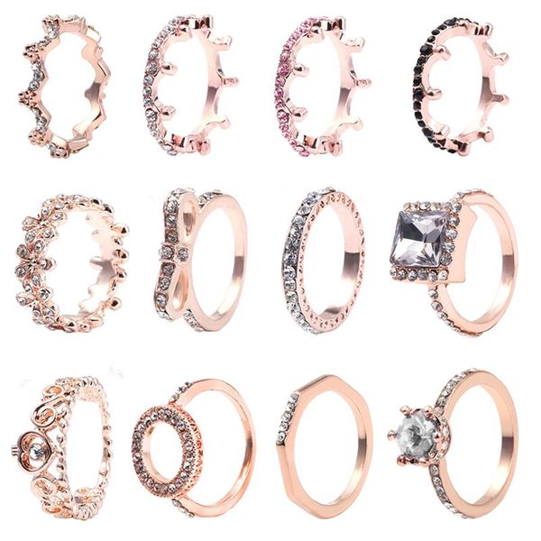 wedding rings boosbiy rose gold crystal crown simple finger ring clear cz fashion brand exquisite jewelry gift for women, Slivery;golden
wedding rings boosbiy rose gold crystal crown simple finger ring clear cz fashion brand exquisite jewelry gift for women, Slivery;golden