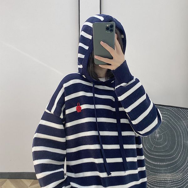 women's knits & tees hoodie, large loose cashmere, korean fashion, knitting, long sleeves, retro, White
women's knits & tees hoodie, large loose cashmere, korean fashion, knitting, long sleeves, retro, White