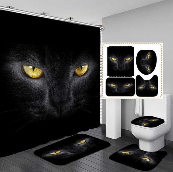 carpets pattern cat lovers decoration waterproof shower curtain bath mat pedestal rug lid toilet cover bathroom 4pcs
carpets pattern cat lovers decoration waterproof shower curtain bath mat pedestal rug lid toilet cover bathroom 4pcs