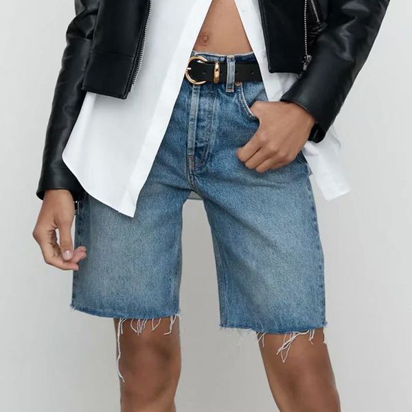 za summer women casual denim zipper shorts hgh waist loose for girls cool female short 210422, White;black
za summer women casual denim zipper shorts hgh waist loose for girls cool female short 210422, White;black