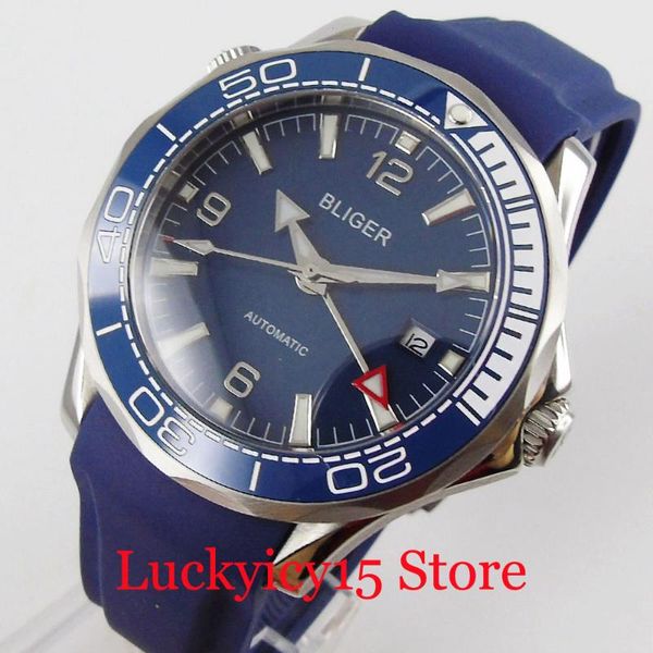 wristwatches blue bliger men watch rotating bezel sapphire glass gmt hand rubber band date indicator, Slivery;brown
wristwatches blue bliger men watch rotating bezel sapphire glass gmt hand rubber band date indicator, Slivery;brown