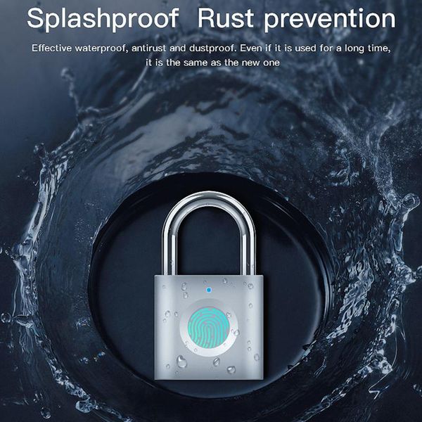 smart home control mini fingerprint padlock anti-theft keyless lock for locker
smart home control mini fingerprint padlock anti-theft keyless lock for locker