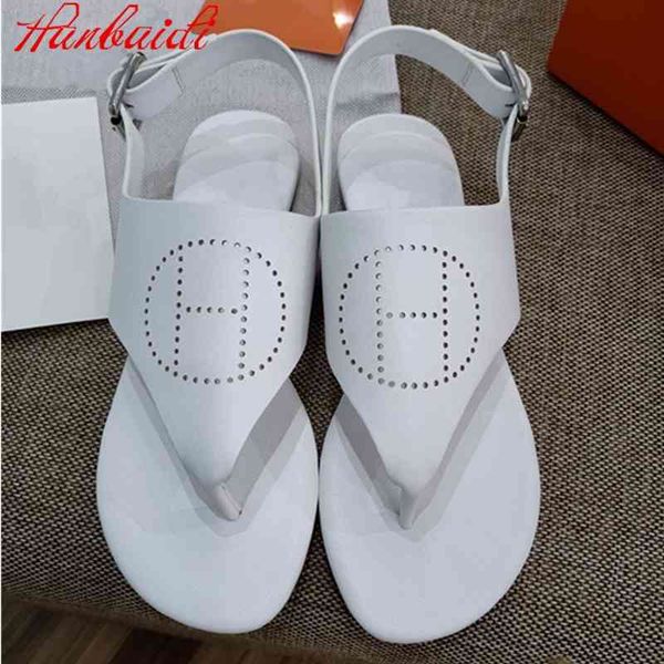summer slippers fashion h brand buckle strap genuine leather flip flop women casual shoes gladiator sandals, Black 
summer slippers fashion h brand buckle strap genuine leather flip flop women casual shoes gladiator sandals, Black