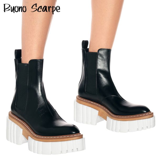 genuine leather women ankle boots new 2021 high heel black platform shoes thick sole slip on woman casual chelsea boots british 926
genuine leather women ankle boots new 2021 high heel black platform shoes thick sole slip on woman casual chelsea boots british 926