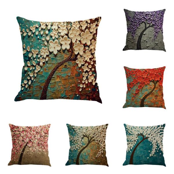 cushion/decorative pillow painted tree cushion cover linen car office sofa decorative case home decor para 45x45cm 
cushion/decorative pillow painted tree cushion cover linen car office sofa decorative case home decor para 45x45cm