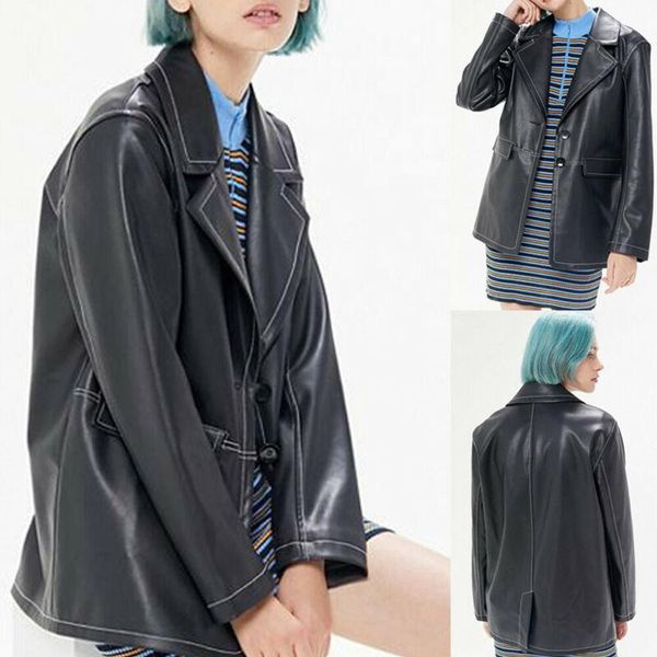 women's jackets womens ladies leather jacket motorcycle biker flight lapel coat outwear us, Black;brown
women's jackets womens ladies leather jacket motorcycle biker flight lapel coat outwear us, Black;brown