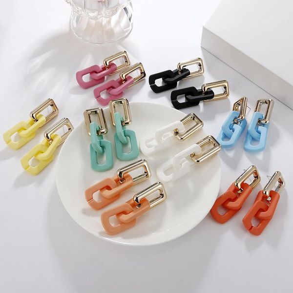 assorted splice acrylic resin chain link charm earrings bohemia candy color stud earings for women street snap hip hop dress jewelry girl gi, Golden
assorted splice acrylic resin chain link charm earrings bohemia candy color stud earings for women street snap hip hop dress jewelry girl gi, Golden